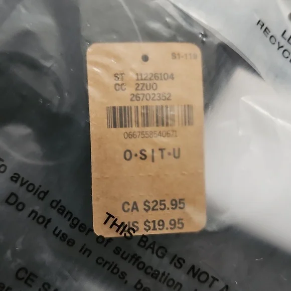 Victoria's Secret Pink Zip Top Belt Bag Buckle Closure Black New - Picture 11 of 11